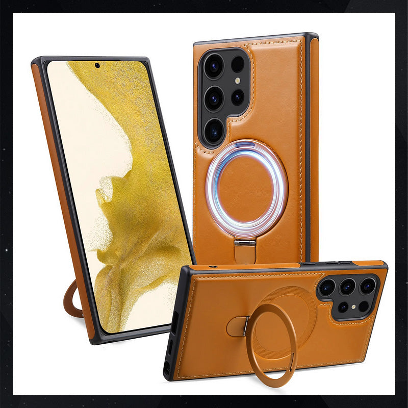High-quality leather case with integrated stand