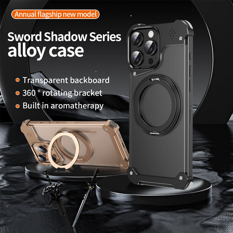 Alloy 360° Rotating Case – Magnetic Charging & Aromatherapy Ready