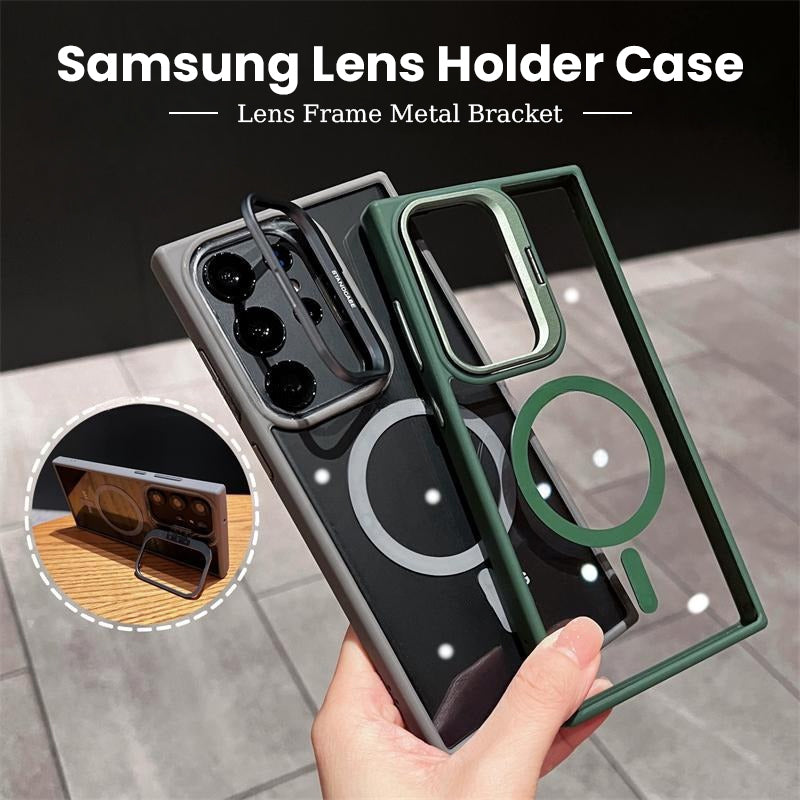 Magnetic Metal Lens Holder Phone Case