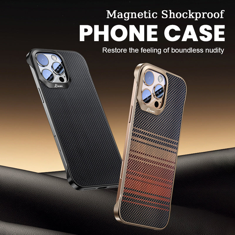 Magnetic Kevlar-Textured Shockproof Phone Case