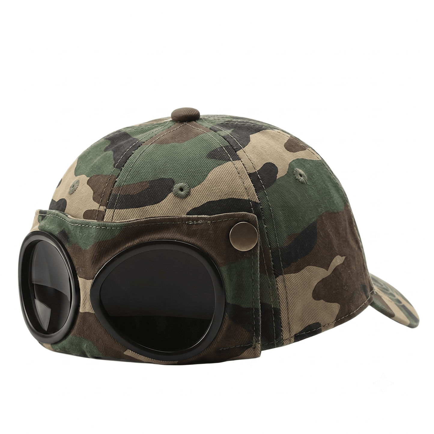 🤣 Aviator Style Baseball Cap — Unique Sunglasses Slots & Vintage Metal Details! 🧢✨