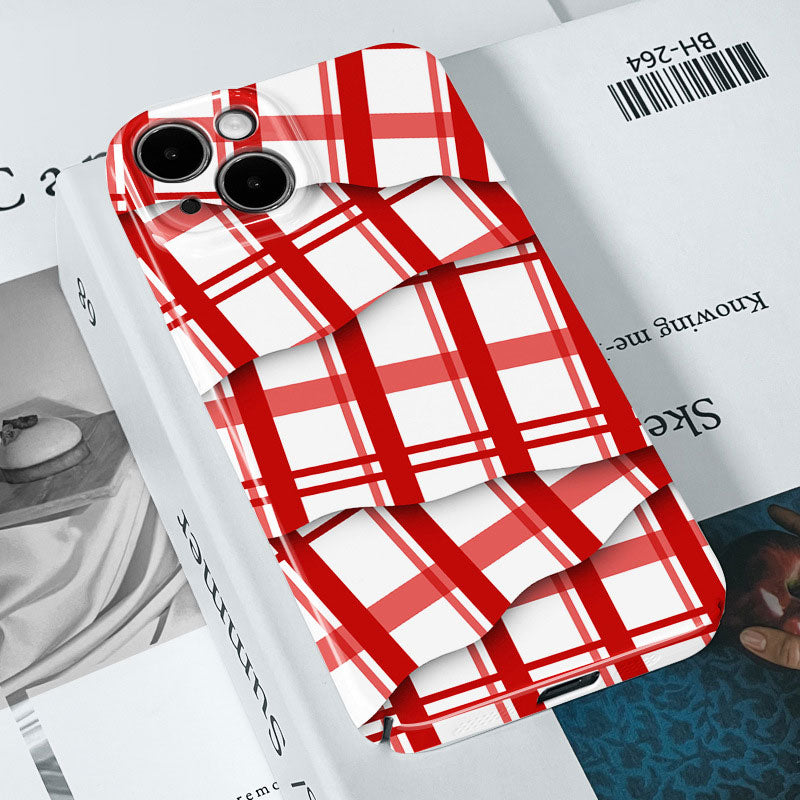 🌈Color Contrast Stripe Film Phone Case📱