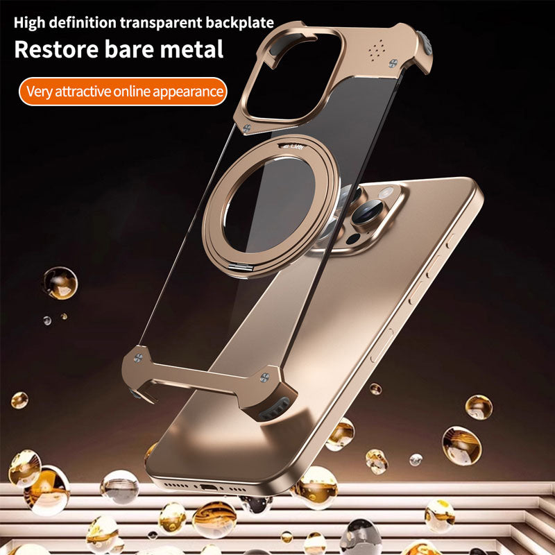 Alloy 360° Rotating Case – Magnetic Charging & Aromatherapy Ready