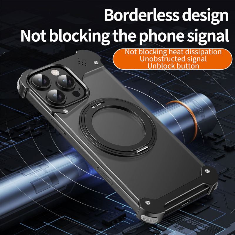 Alloy 360° Rotating Case – Magnetic Charging & Aromatherapy Ready