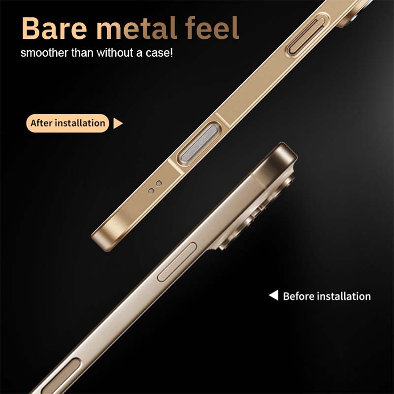 Large Window Small Magnetic Ring Frosted Anti-Fall Mobile Phone Case