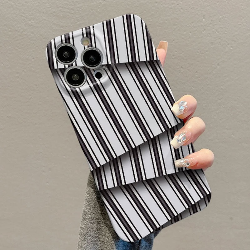 🌈Color Contrast Stripe Film Phone Case📱