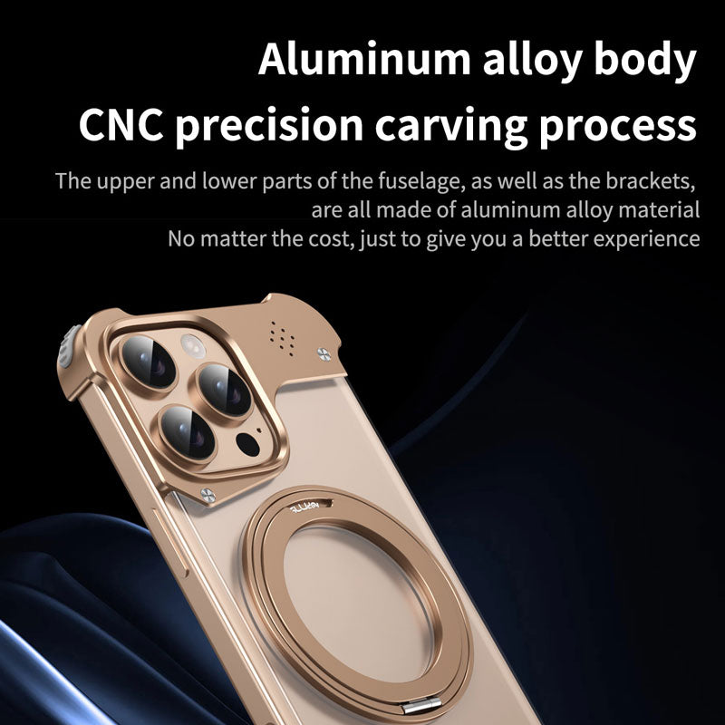 Alloy 360° Rotating Case – Magnetic Charging & Aromatherapy Ready