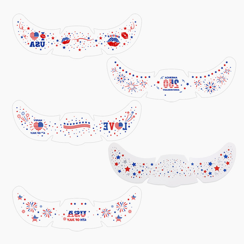 🇺🇸 Freckle Tattoo Stickers: Waterproof Patriotic-Themed Temporary Face Sticker Set! 🎇