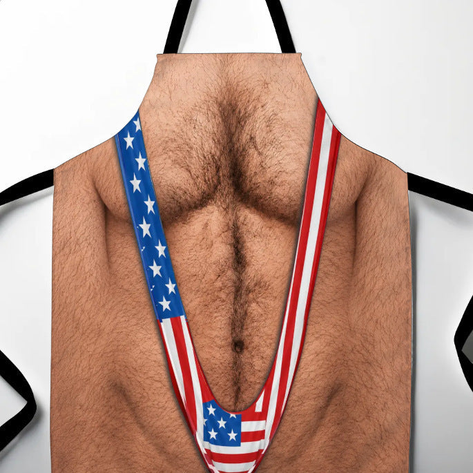 ππ₯ The Apron That Turns Heads β Funny Hairy Chest Apron