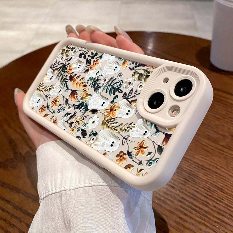 👻🌹Ghost Flower Phone Case For iPhone