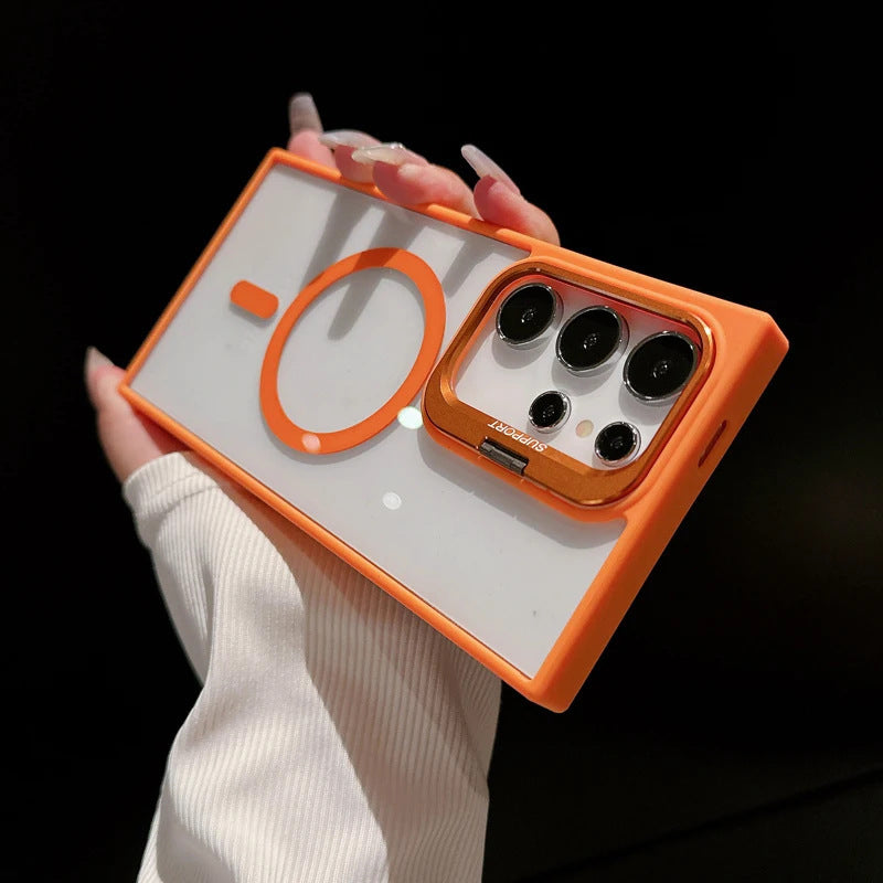 Magnetic Metal Lens Holder Phone Case