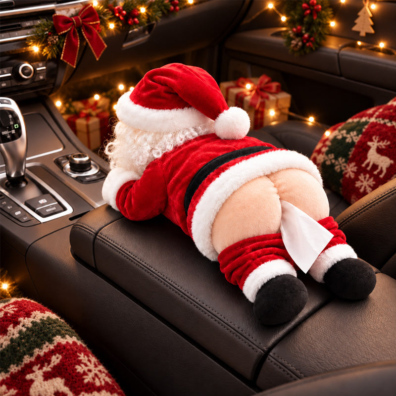 ๐
๐Santa's Cheeky Side -- Funny Butt Tissue Box Cover for Christmas Laughs