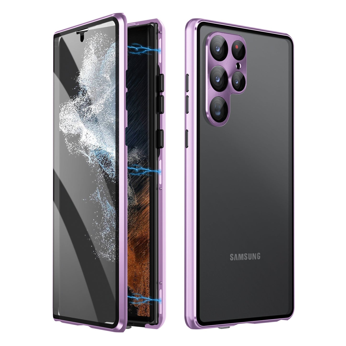 π₯ Magnetic Tempered Glass Double-sided Phone Case For Samsung