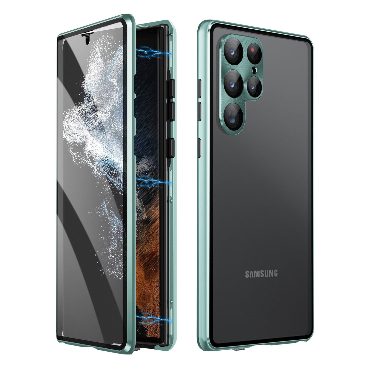 π₯ Magnetic Tempered Glass Double-sided Phone Case For Samsung