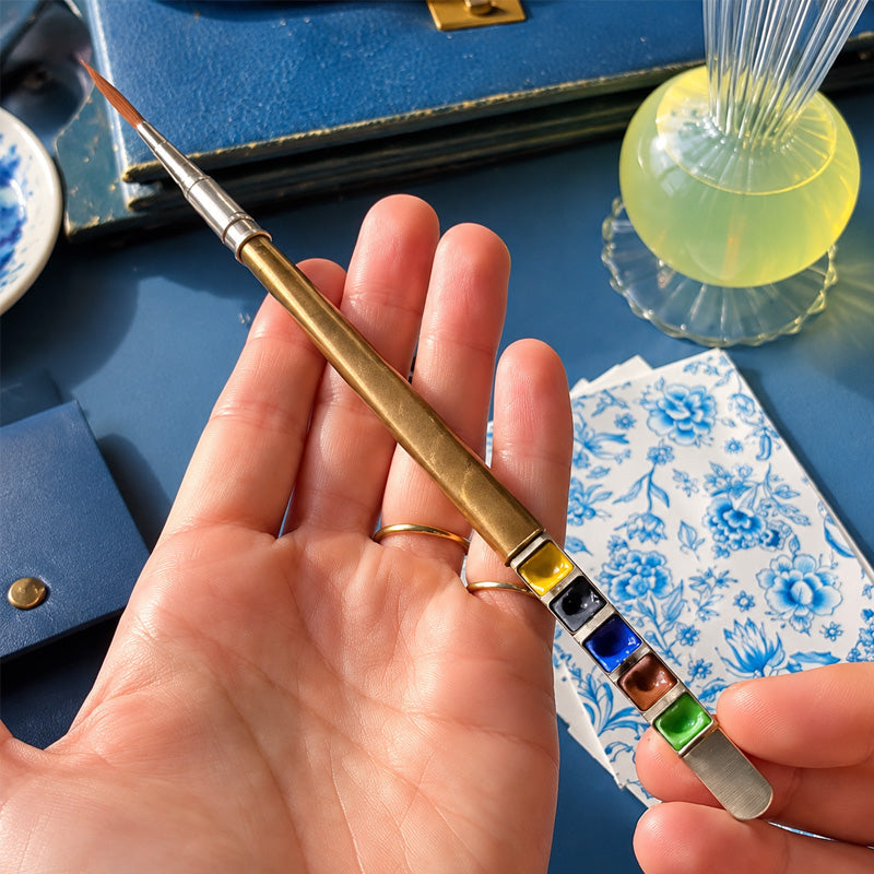 ๐จPortable Paintbrush & Colors Set โ All-in-One Travel Painting Kit