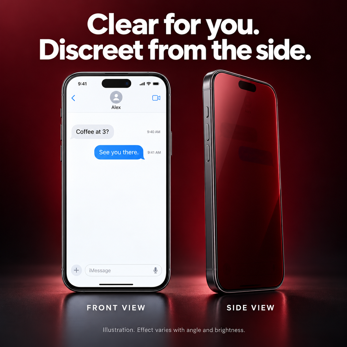 📱Privacy Screen Protector — Easy Install Tray, Less Dust, Clear Front View