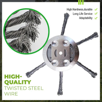 🔥 Replaceable cutting head for lawn mower / string trimmer - steel cutting head for lawn mowing 🌿✂️⚙️