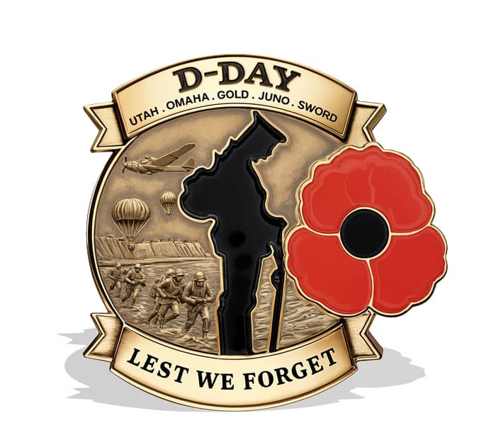 🎖️📜 80 Years. One Story. Never Forgotten. — Commemorative Anniversary Brooch