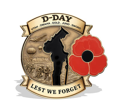 🎖️📜 80 Years. One Story. Never Forgotten. — Commemorative Anniversary Brooch