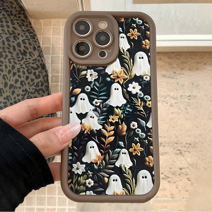 👻🌹Ghost Flower Phone Case For iPhone