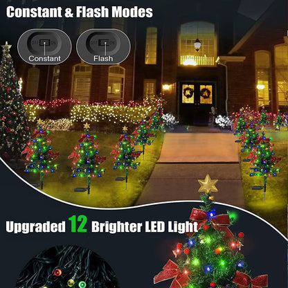Solar Christmas Trees Lights Outdoor Decoration Waterproof
