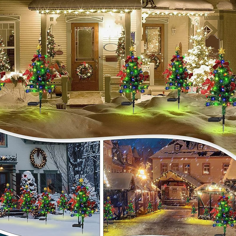 Solar Christmas Trees Lights Outdoor Decoration Waterproof