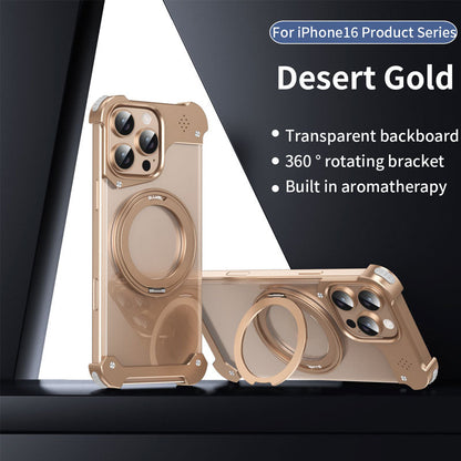 Alloy 360° Rotating Case – Magnetic Charging & Aromatherapy Ready