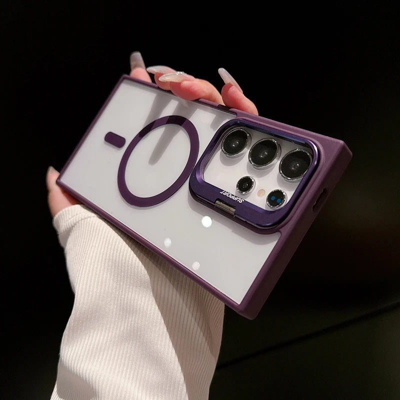 Magnetic Metal Lens Holder Phone Case