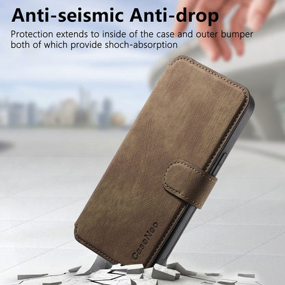 Leather Wallet Phone Case – Detachable Design & Wireless Charging Compatible