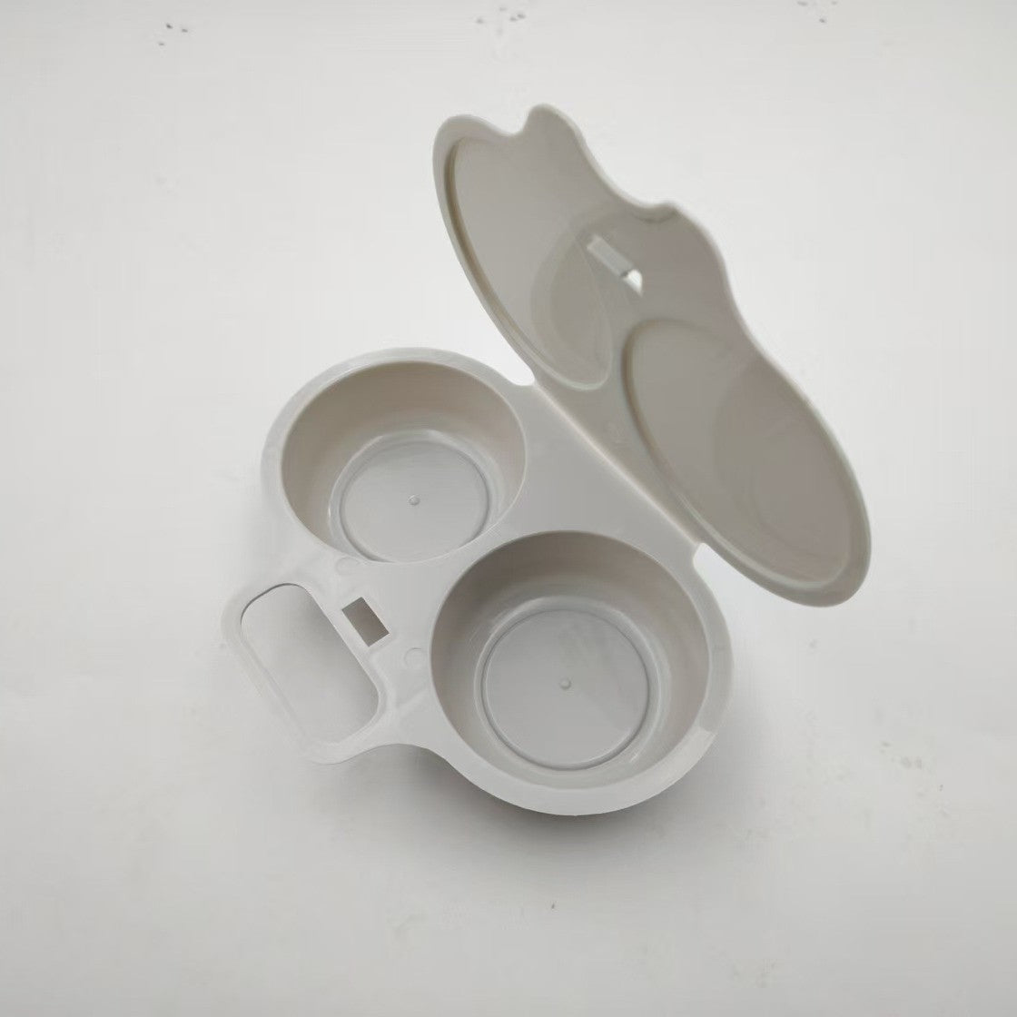🍳 Microwave Dual Egg Poacher Steamer: Quick & Healthy Breakfast Maker! ⚡