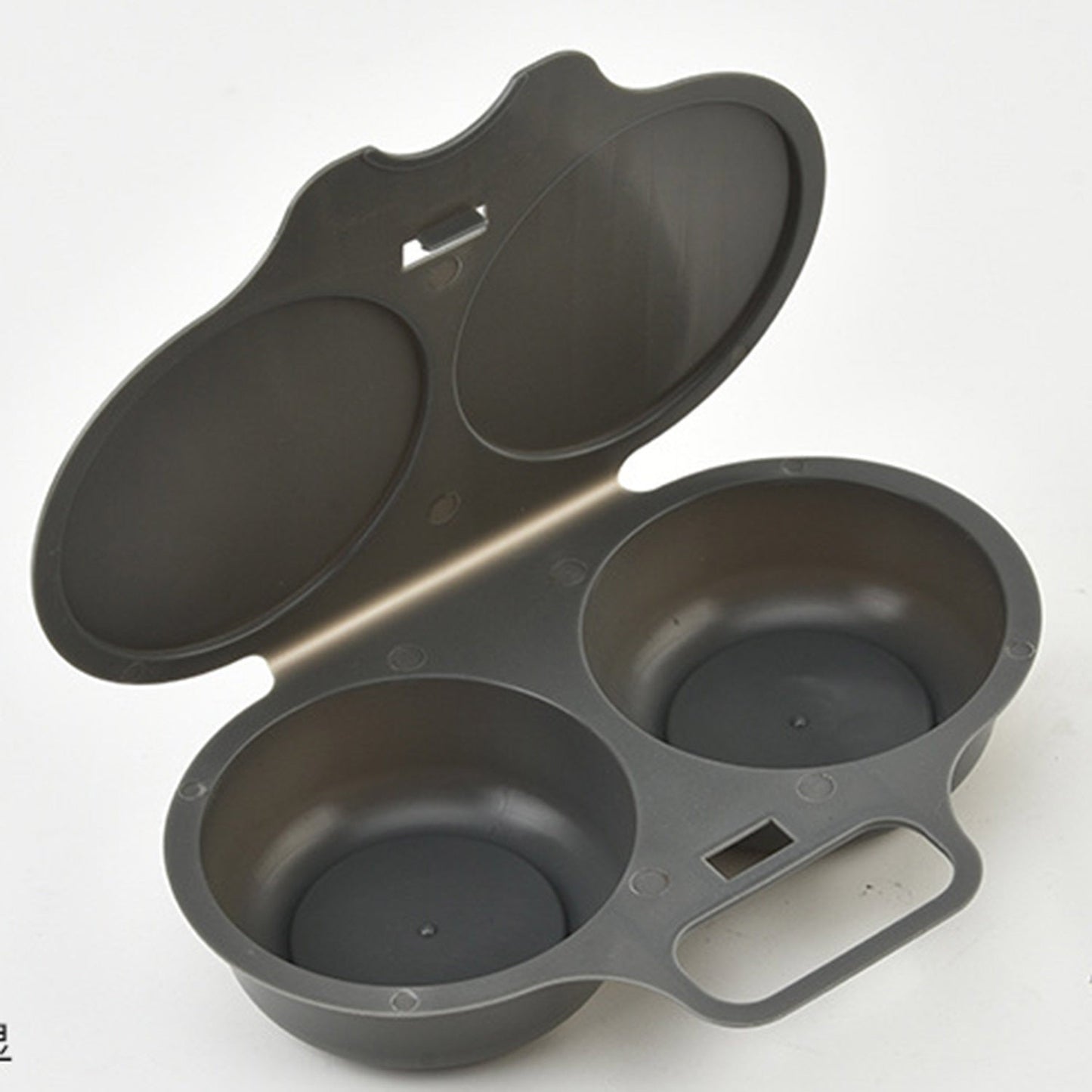 🍳 Microwave Dual Egg Poacher Steamer: Quick & Healthy Breakfast Maker! ⚡