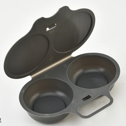🍳 Microwave Dual Egg Poacher Steamer: Quick & Healthy Breakfast Maker! ⚡