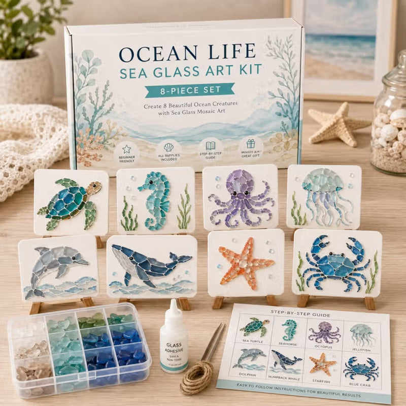 🌊 Create your own sea creatures! 🐬🐢 Ocean-themed craft kit ✨