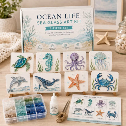 🌊 Create your own sea creatures! 🐬🐢 Ocean-themed craft kit ✨