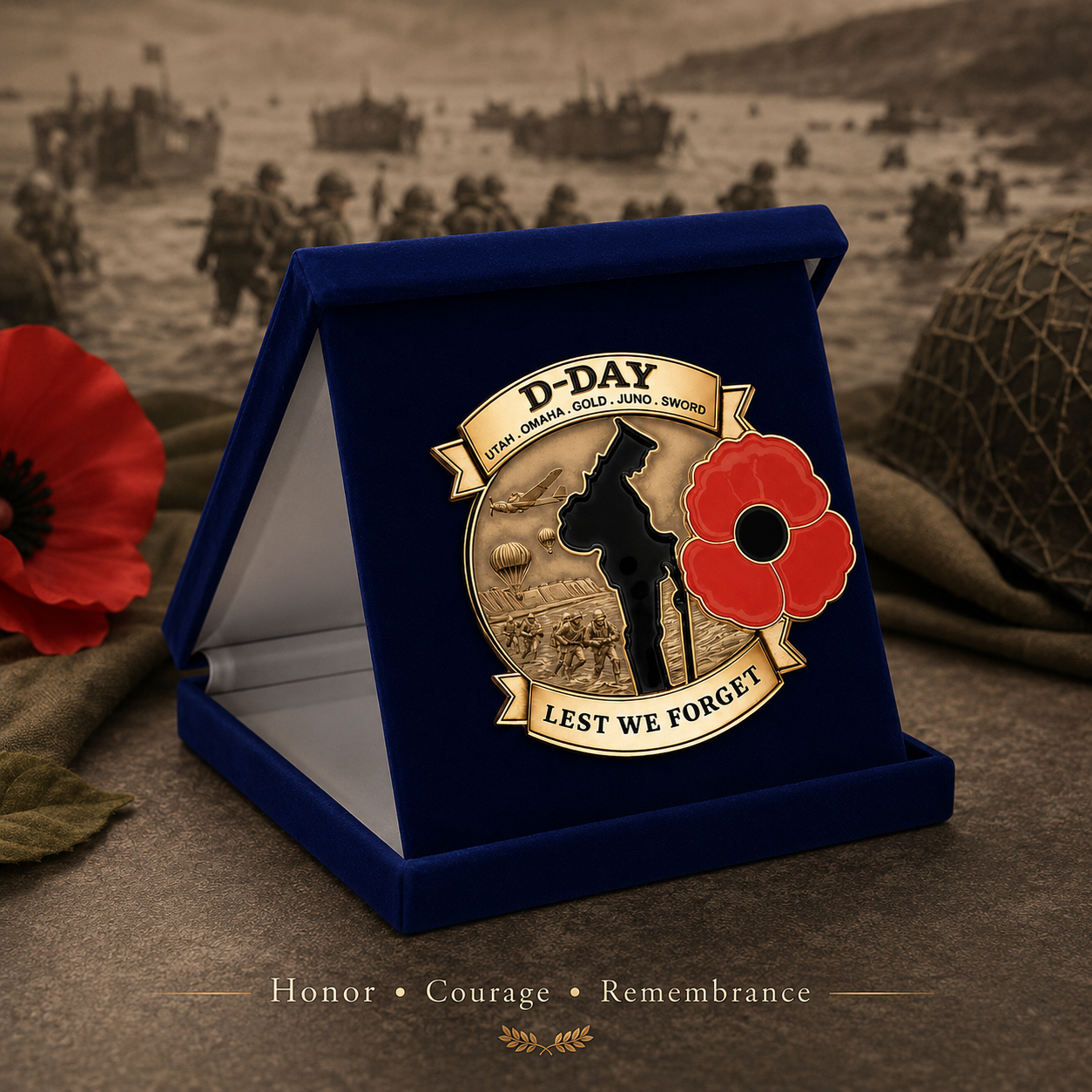 🎖️📜 80 Years. One Story. Never Forgotten. — Commemorative Anniversary Brooch
