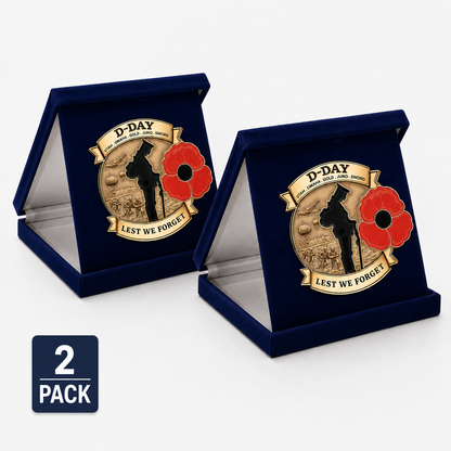 🎖️📜 80 Years. One Story. Never Forgotten. — Commemorative Anniversary Brooch