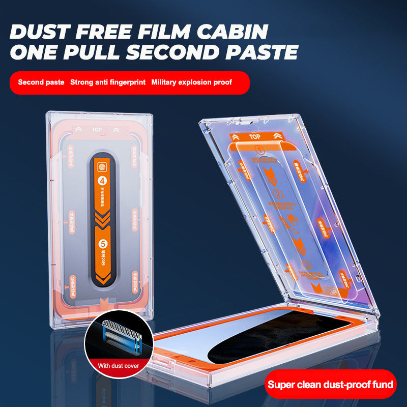 Pull-out Dustproof Second Sticker Mobile Phone Tempered Film