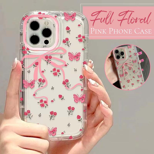 Full Floral Pink Phone Case