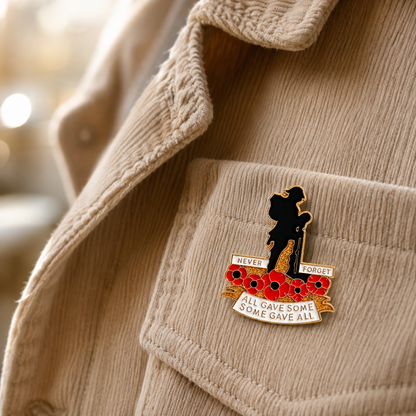 🌺Honour. Remember. Never Forget. — Red Poppy 111th Anniversary Remembrance Brooch