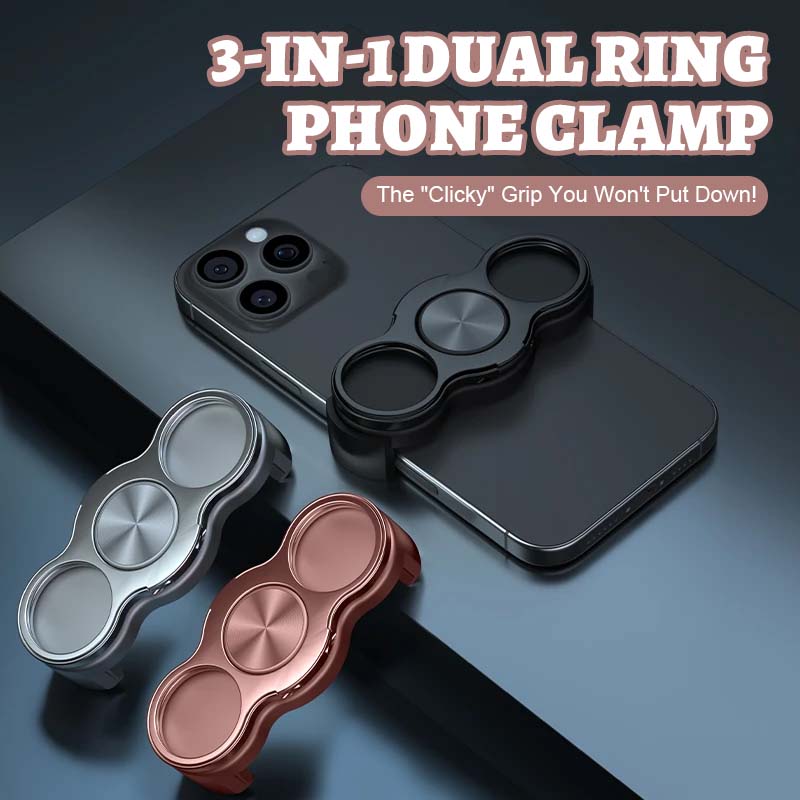 🦾Three-Finger Double-Ring Phone Clip Holder🎡✨