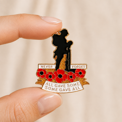 🌺Honour. Remember. Never Forget. — Red Poppy 111th Anniversary Remembrance Brooch