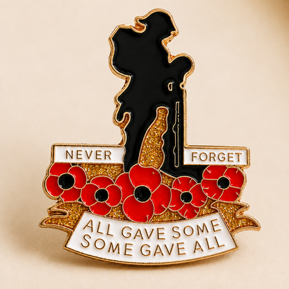 🌺Honour. Remember. Never Forget. — Red Poppy 111th Anniversary Remembrance Brooch