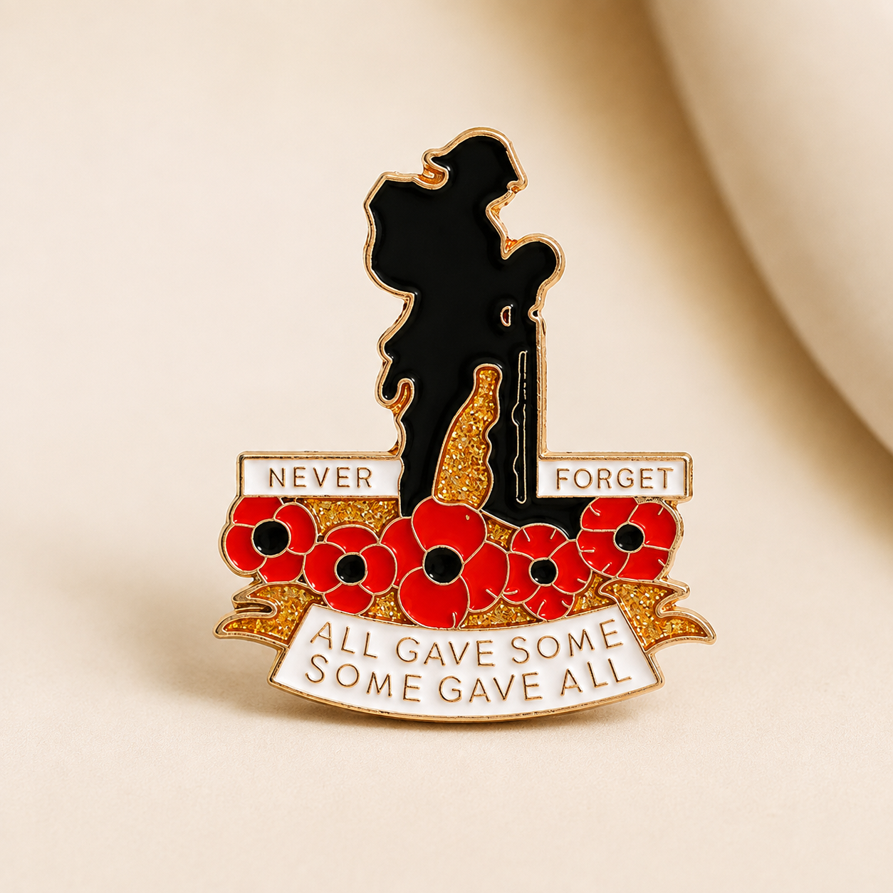 🌺Honour. Remember. Never Forget. — Red Poppy 111th Anniversary Remembrance Brooch