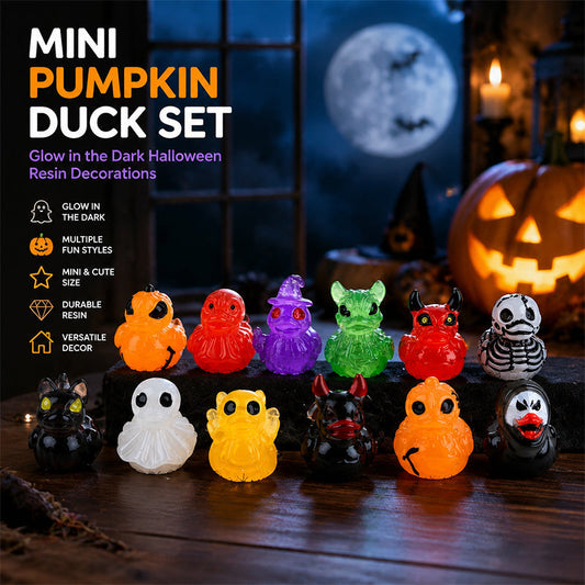 🎃🐤 Halloween Resin Mini Duckies — 12 Spooky Designs