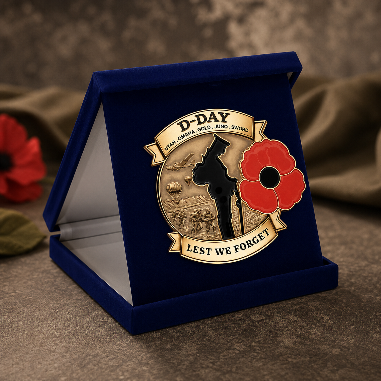 🎖️📜 80 Years. One Story. Never Forgotten. — Commemorative Anniversary Brooch