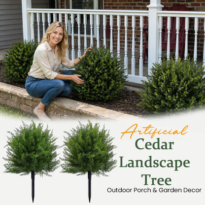 🌿Artificial Cedar Landscape Tree – Outdoor Porch & Garden Decor☀️