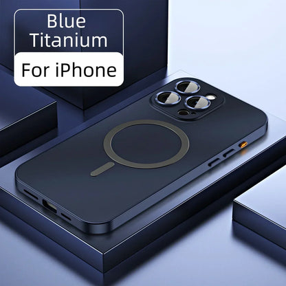 Magnetic Aluminum Metal Frame Protective Case For iPhone