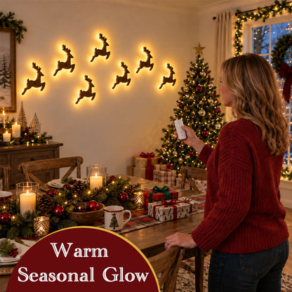 🦌✨ LED Christmas Wall Decor—Festive Wall Lights That Emit a Warm Glow