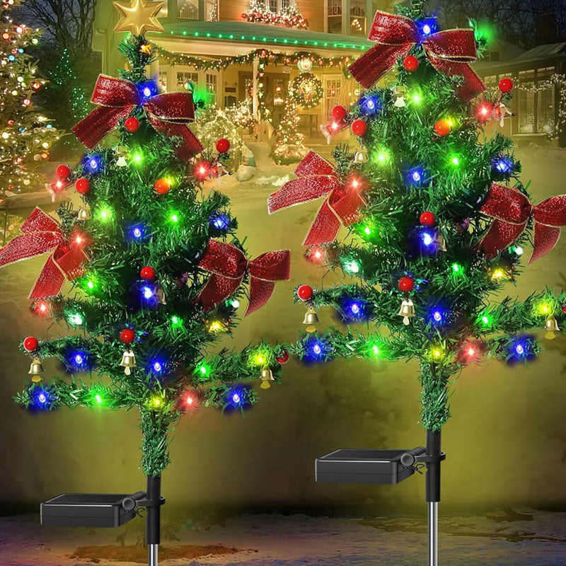 Solar Christmas Trees Lights Outdoor Decoration Waterproof