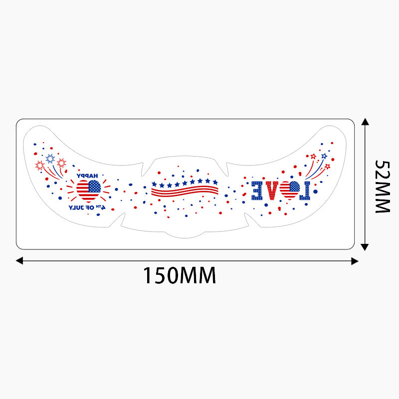 🇺🇸 Freckle Tattoo Stickers: Waterproof Patriotic-Themed Temporary Face Sticker Set! 🎇